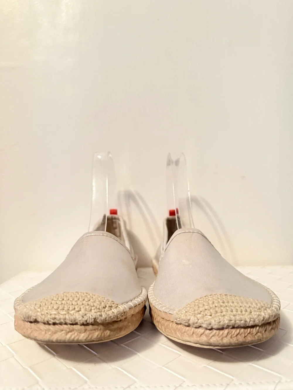 Sea Star Beachwear Beachcomber Espadrille Shimmer Champagne Water Shoes 8 w/box